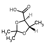 CAS#: 107983-40-4, (4R,5S)-2,2,5-Trimethyl-1,3-Dioxolane-4-Carboxylic Acid