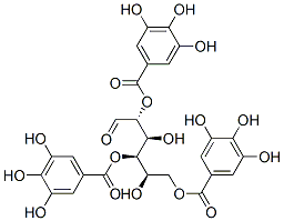 CAS#: 108043-99-8, [(2R,3R,4S,5R)-2,4-Dihydroxy-6-Oxo-1,5-Bis[(3,4,5-Trihydroxybenzoyl)Oxy]Hexan-3-Yl] 3,4,5-Trihydroxybenzoate