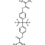 CAS 登录号：108050-42-6， (1,1,1,3,3,3-六氟-2,2-丙烷二基)二-4,1-亚苯基二(2-甲基丙烯酸酯)