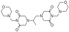 CAS#: 108093-90-9, 1-(Morpholin-4-Ylmethyl)-4-[1-[4-(Morpholin-4-Ylmethyl)-3,5-Dioxopiperazin-1-Yl]Propan-2-Yl]Piperazine-2,6-Dione