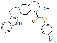 CAS 登录号：108206-13-9， 4-氨基苯基甲酰胺萝芙素