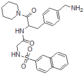 CAS#: 108460-11-3, N-[3-[4-(Aminomethyl)Phenyl]-1-Oxo-1-Piperidin-1-Ylpropan-2-Yl]-2-(Naphthalen-2-Ylsulfonylamino)Acetamide