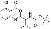 CAS 登录号：108562-43-2， N-[(1S)-1-(5-氯-4-氧代-3,1-苯并恶嗪-2-基)-2-甲基丙基]氨基甲酸叔-丁基酯