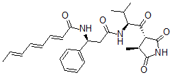 CAS#: 108868-95-7, (2E,4E,6E)-N-[(1S)-3-[[(2S)-3-Methyl-1-[(3R,4S)-4-Methyl-2,5-Dioxopyrrolidin-3-Yl]-1-Oxobutan-2-Yl]Amino]-3-Oxo-1-Phenylpropyl]Octa-2,4,6-Trienamide