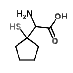 CAS#: 108895-85-8, Amino(1-Sulfanylcyclopentyl)Acetic Acid