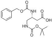 CAS 登录号：108919-51-3， (R)-4-[[(1,1-二甲基乙氧基)羰基]氨基]-3-[[(苯基甲氧基)羰基]氨基]-丁酸