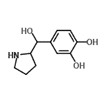 CAS#: 108930-01-4, 4-[Hydroxy(2-Pyrrolidinyl)Methyl]-1,2-Benzenediol