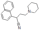 CAS 登录号：1092-11-1， 2-萘-1-基-4-哌啶-1-基丁腈