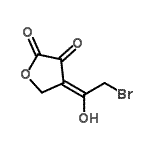 CAS 登录号：109312-76-7， (4E)-4-(2-溴-1-羟基乙亚基)二氢-2,3-呋喃二酮