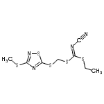 CAS#: 109348-94-9, Ethyl {[3-(Methylsulfanyl)-1,2,4-Thiadiazol-5-Yl]Sulfanyl}Methyl Cyanocarbonodithioimidate