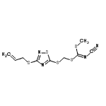 CAS#: 109348-97-2, {[3-(Allylsulfanyl)-1,2,4-Thiadiazol-5-Yl]Sulfanyl}Methyl Methyl Cyanocarbonodithioimidate