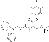 CAS#: 109434-23-3, Pentafluorophenyl N-[(9H-Fluoren-9-Ylmethoxy)Carbonyl]-S-(2-Methyl-2-Propanyl)-L-Cysteinate