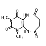 CAS 登录号：109458-61-9， 1,3-二甲基-5,7,8,10-四氢嘧啶并[4,5-b][1,4]二氮杂环辛四烯-2,4,6,9(1H,3H)-四酮