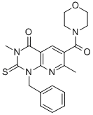 CAS 登录号：109493-34-7， 3,7-二甲基-6-(吗啉-4-羰基)-1-(苯基甲基)-2-硫代吡啶并[5,6-e]嘧啶-4-酮