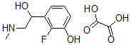 CAS 登录号：109672-71-1， 2-氟-3-(1-羟基-2-甲基氨基乙基)苯酚草酸盐