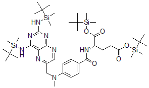 CAS 登录号：109736-06-3， 二(叔-丁基-二甲基硅烷基)(2S)-2-[[4-[[2,4-二[(叔-丁基-二甲基硅烷基)氨基]蝶啶-6-基]甲基-甲基氨基]苯甲酰基]氨基]戊烷二酸酯