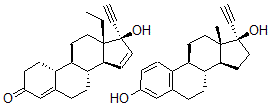 CAS 登录号：109852-02-0， 孕二烯酮与乙炔雌二醇混合物