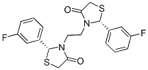 CAS#: 109859-00-9, (2R)-2-(3-Fluorophenyl)-3-[2-[(2R)-2-(3-Fluorophenyl)-4-Oxo-1,3-Thiazolidin-3-Yl]Ethyl]-1,3-Thiazolidin-4-One