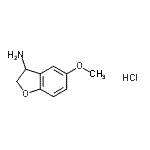 CAS#: 109926-36-5, 5-Methoxy-2,3-Dihydro-1-Benzofuran-3-Amine Hydrochloride (1:1)