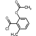 CAS 登录号：109987-15-7， 2-(氯甲酰基)-3-甲基苯基乙酸酯