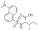 CAS 登录号：1100-21-6， N-{[5-(二甲基氨基)-1-萘基]磺酰基}-L-异亮氨酸
