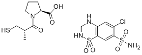 CAS#: 110075-07-5, Captopril combination with hydrochlorothiazide