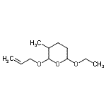CAS 登录号：110128-72-8， 2-(烯丙氧基)-6-乙氧基-3-甲基四氢-2H-吡喃
