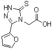 CAS 登录号：110167-66-3， [3-(2-呋喃基)-5-硫代-1,5-二氢-4H-1,2,4-三唑-4-基]乙酸