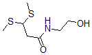 CAS 登录号：110225-60-0， N-(2-羟基乙基)-3,3-二(甲硫基)丙酰胺