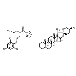CAS#: 11026-01-0, N-Propyl-N-[2-(2,4,6-Trichlorophenoxy)Ethyl]-1H-Imidazole-1-Carboxamide - (25S)-Spirostan (1:1)