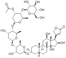 CAS 登录号：11030-31-2， 毛花苷 D