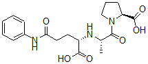 CAS 登录号：110351-42-3， (2S)-1-[(2S)-2-[[(2S)-1-羟基-1,5-二氧代-5-(苯基氨基)戊烷-2-基]氨基]丙酰]吡咯烷-2-羧酸