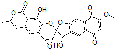 CAS#: 11048-91-2, 1'a,9'b-Dihydro-3,4,4',9-Tetrahydroxy-7-Methoxy-7'-Methylspiro[Naphtho[2,3-B]Furan-2(3H),2'(5'H)-Oxireno[D]Benzo[1,2-b:5,4-c']Dipyran]-5,5',8-Trione