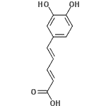 CAS 登录号：110501-70-7， (2E,4E)-5-(3,4-二羟基苯基)-2,4-戊二烯酸