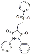 CAS#: 1106-50-9, 1,2-Di(Phenyl)-4-(2-Phenylsulfonylethyl)Pyrazolidine-3,5-Dione
