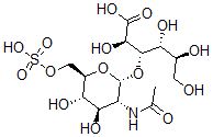 CAS#: 110685-78-4, (2R,3S,4R,5S)-3-[(2R,3R,4R,5S,6R)-3-Acetamido-4,5-Dihydroxy-6-(Sulfooxymethyl)Oxan-2-Yl]Oxy-2,4,5,6-Tetrahydroxyhexanoic Acid