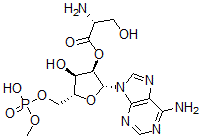 CAS#: 110707-49-8, [(2R,3R,4R,5R)-2-(6-Aminopurin-9-Yl)-4-Hydroxy-5-[(Hydroxy-Methoxyphosphoryl)Oxymethyl]Oxolan-3-Yl] (2R)-2-Amino-3-Hydroxypropanoate