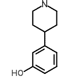 CAS 登录号：110878-71-2， 3-(4-哌啶基)苯酚