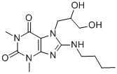 CAS#: 111038-28-9, 8-Butylamino-7-(2,3-Dihydroxypropyl)-1,3-Dimethylpurine-2,6-Dione