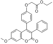 CAS#: 111038-34-7, Ethyl 2-[4-(7-Methoxy-2-Oxo-3-Phenylchromen-4-Yl)Phenoxy]Acetate