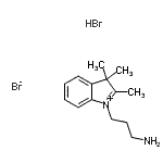 CAS 登录号：111040-90-5， 1-(3-氨基丙基)-2,3,3-三甲基-3H-吲哚鎓溴化物氢溴酸盐(1:1:1)
