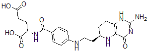CAS 登录号：111113-75-8， (2S)-2-[[4-[2-[(6R)-2-氨基-4-氧代-5,6,7,8-四氢-1H-吡啶并[6,5-e]嘧啶-6-基]乙基氨基]苯甲酰基]氨基]戊烷二酸