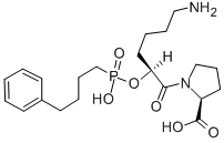 CAS#: 111223-26-8, 1-[6-Amino-2-(Hydroxy-(4-Phenylbutyl)Phosphoryl)Oxyhexanoyl]Pyrrolidine-2-Carboxylic Acid