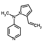 CAS 登录号：111225-12-8， N-甲基-N-(2-乙烯基-1H-吡咯-1-基)-4-吡啶胺