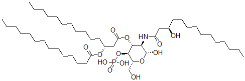 CAS#: 111247-04-2, [(3R)-1-[(2R,3R,4R,5S,6R)-2-Hydroxy-6-(Hydroxymethyl)-3-[[(3R)-3-Hydroxytetradecanoyl]Amino]-5-Phosphonooxyoxan-4-Yl]Oxy-1-Oxotetradecan-3-Yl] Tetradecanoate