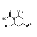 CAS#: 111422-53-8, 2,6-Dimethyl-4-Nitroso-1-Piperazinecarboxylic Acid