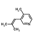 CAS#: 111422-56-1, 4-Methyl-3-(2-Methyl-1-Propen-1-Yl)Pyridine