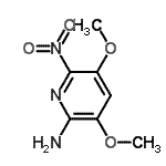 CAS#: 111451-29-7, 3,5-Dimethoxy-6-Nitro-2-Pyridinamine
