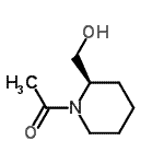 CAS 登录号：111479-27-7， 1-[(2R)-2-(羟基甲基)-1-哌啶基]乙酮