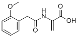 CAS 登录号：111542-07-5， 2-[[2-(2-甲氧基苯基)乙酰基]氨基]丙-2-烯酸